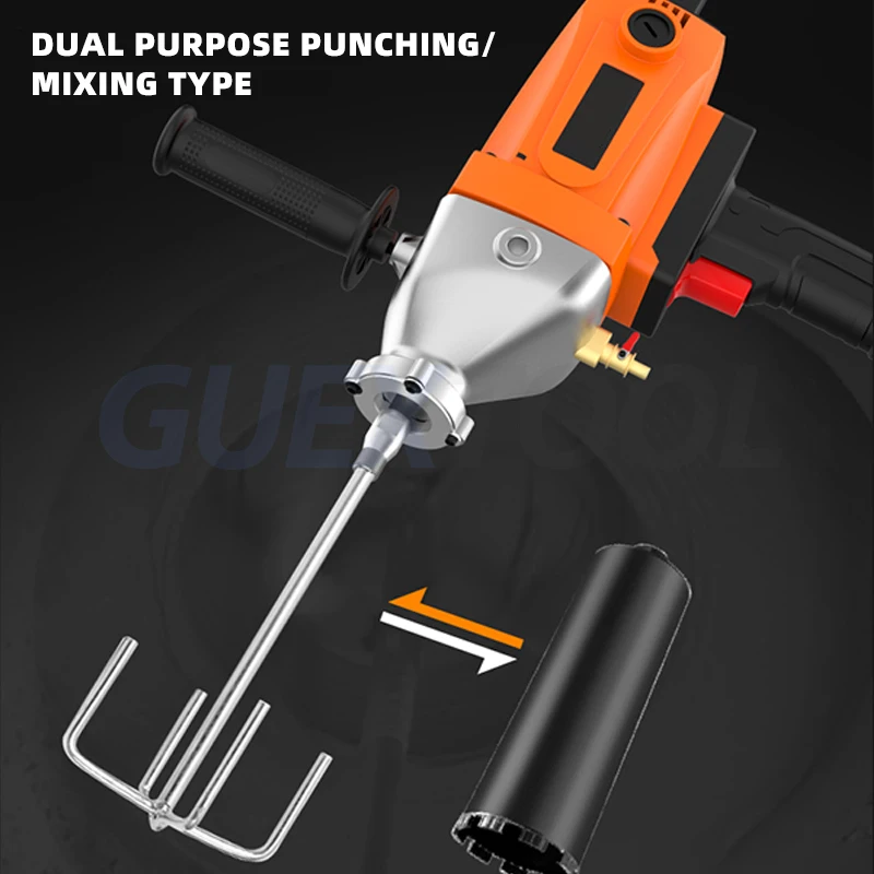 Electric Impact Drill Concrete Core Drilling Machine Paint Coating Mixer Putty Powder Jackhammer Dry Wet Diamond Core Drill 220V