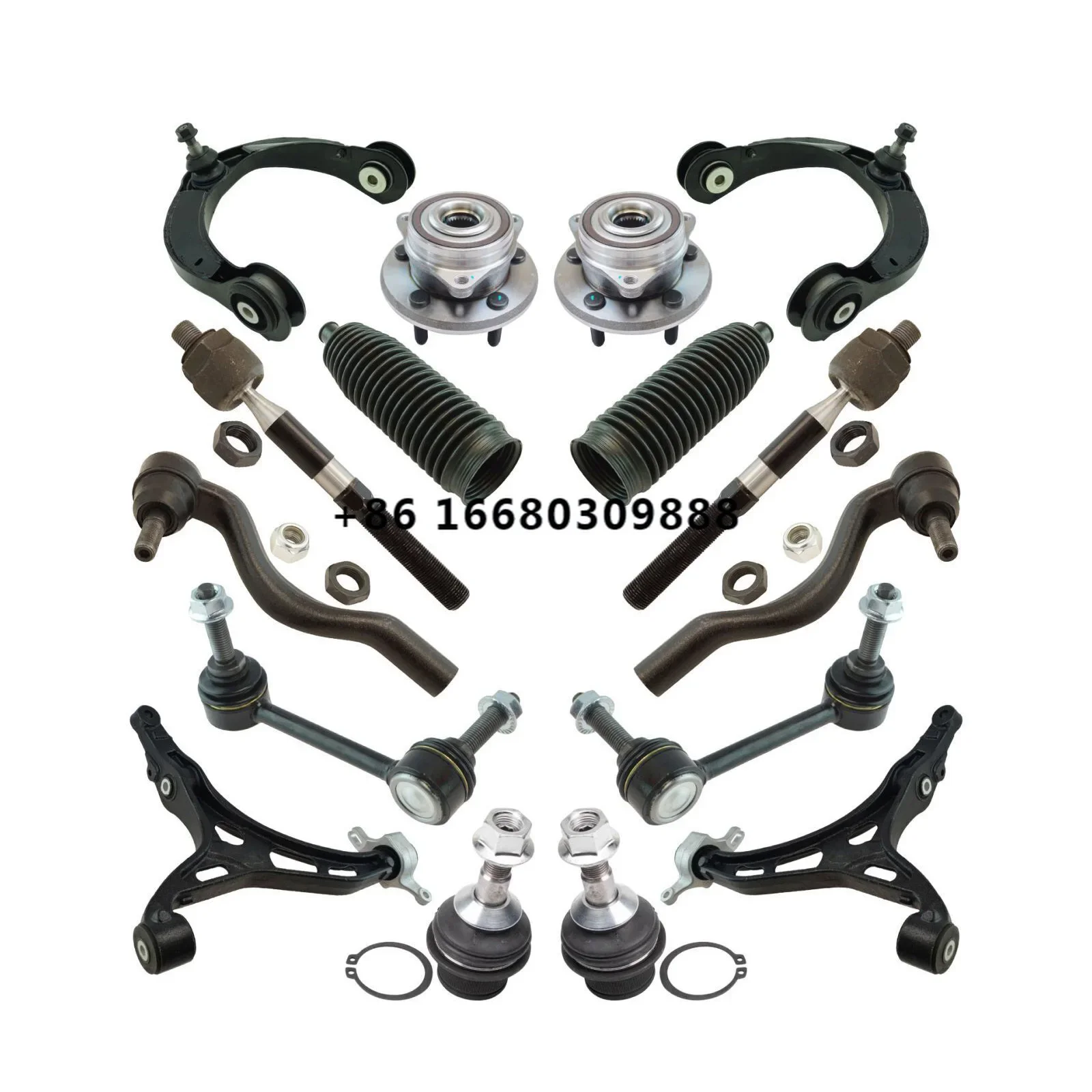 Front Lower Control Arms Tie Rods Sway Bar Links ball joint Suspension Kit for JEEP GRAND CHEROKEE 2016-2021