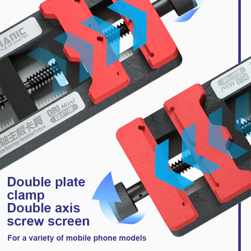 Imagem -03 - Mecânico Ori Mini Dual Axis Motherboard Fixture para Telefone Pcb Multi-function Clamp Chips Remover Cola Bga Solda Jigs