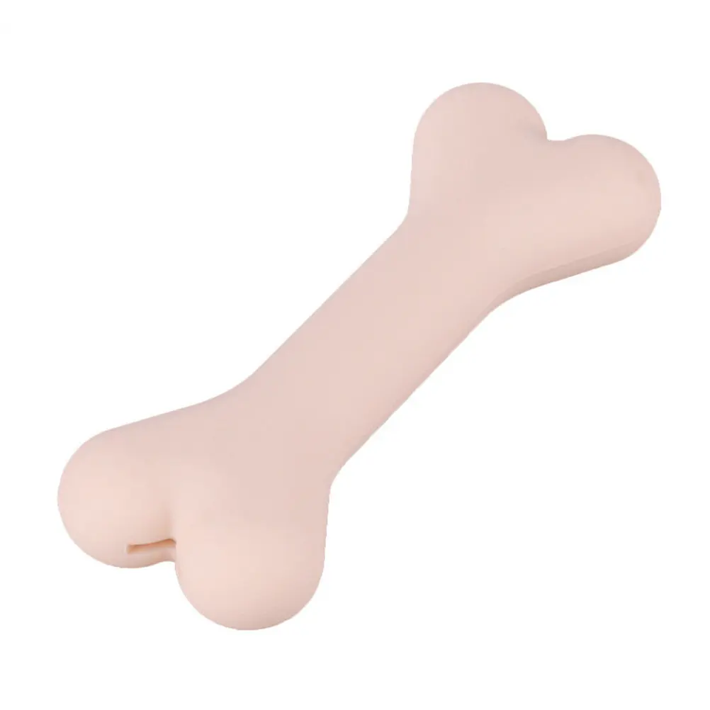 Dog Molar Chew Stick Silica Gel Bone Design Teeth Cleaning Tool for Canines Stress Relief Destructive Behavior Prevention Oral