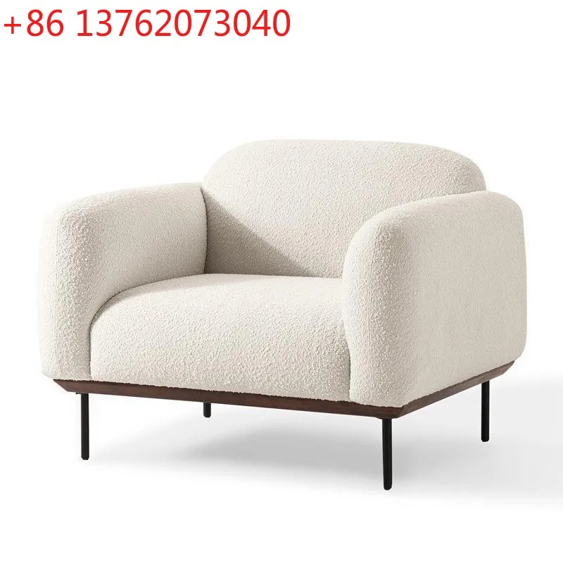 

Современный ретро простой диван из овечьей шерсти, домашний тканевый диван для маленькой квартиры, гостиной