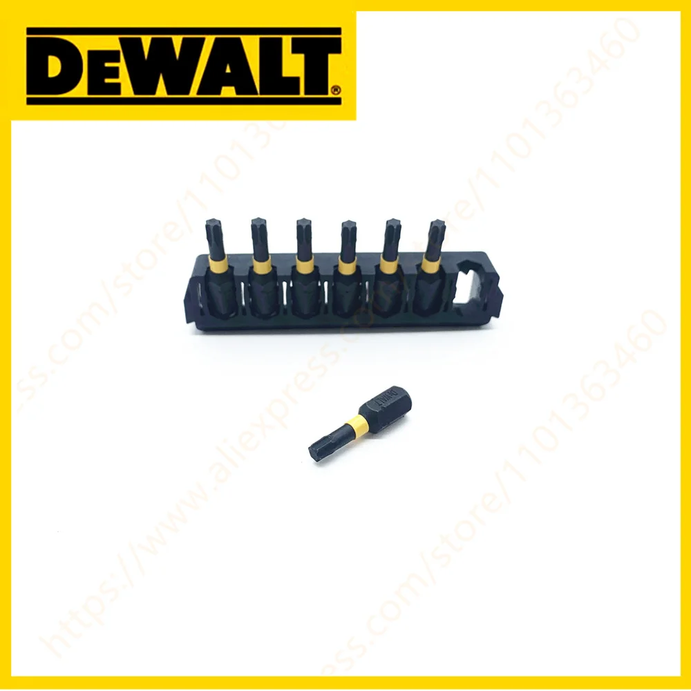 DEWALT 25MM T20 7PCS Impact Forets Haute Vitesse En Acier Dur Métal Tournevis Lot Tête Ensemble