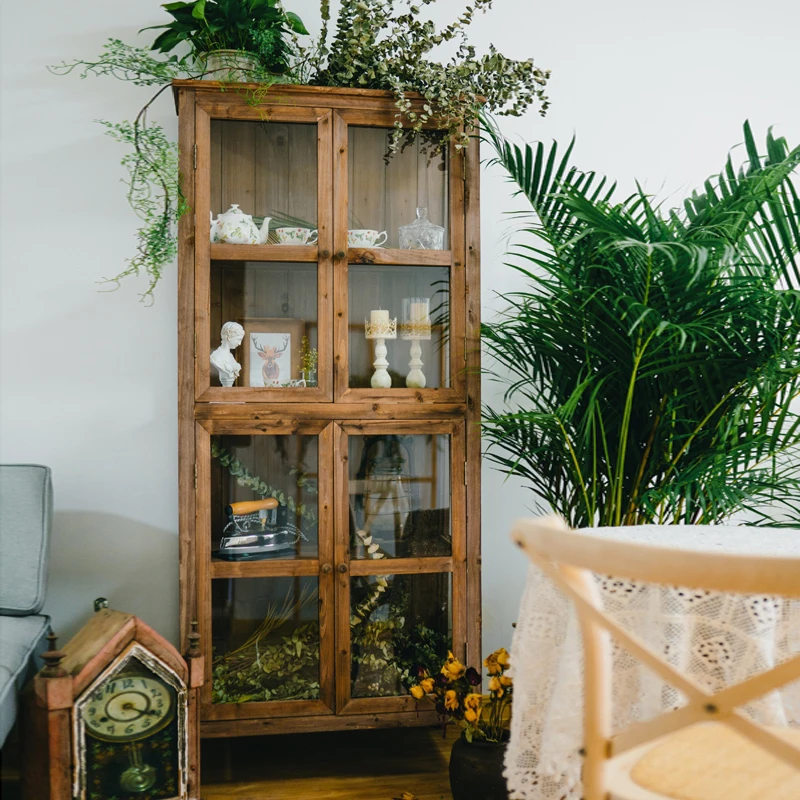 

Wood Garden Living Room Cabinets Glass Storage Coffee Hallway Living Room Cabinets Craft Hallway Vitrina Chinese Style Furniture