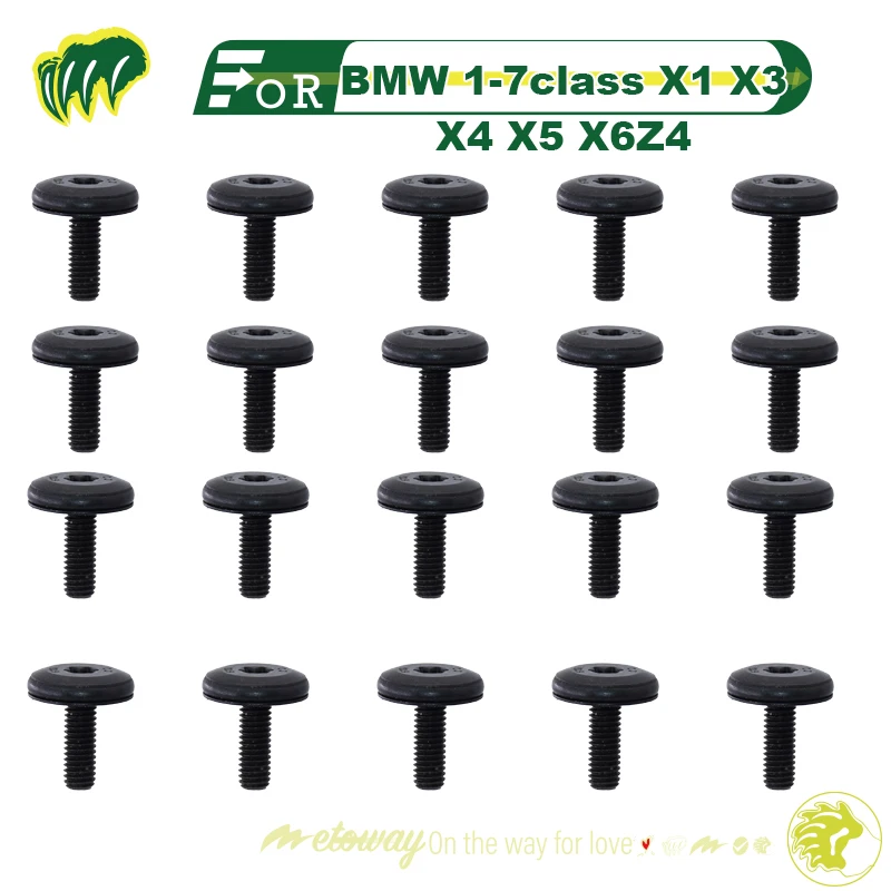 

20pcs Screws For BMW 1-7class X1 X3 X4 X5 X6 Z4 Headlight Bracket Screws Headlight Corner Fixing Screws Fixing Screws