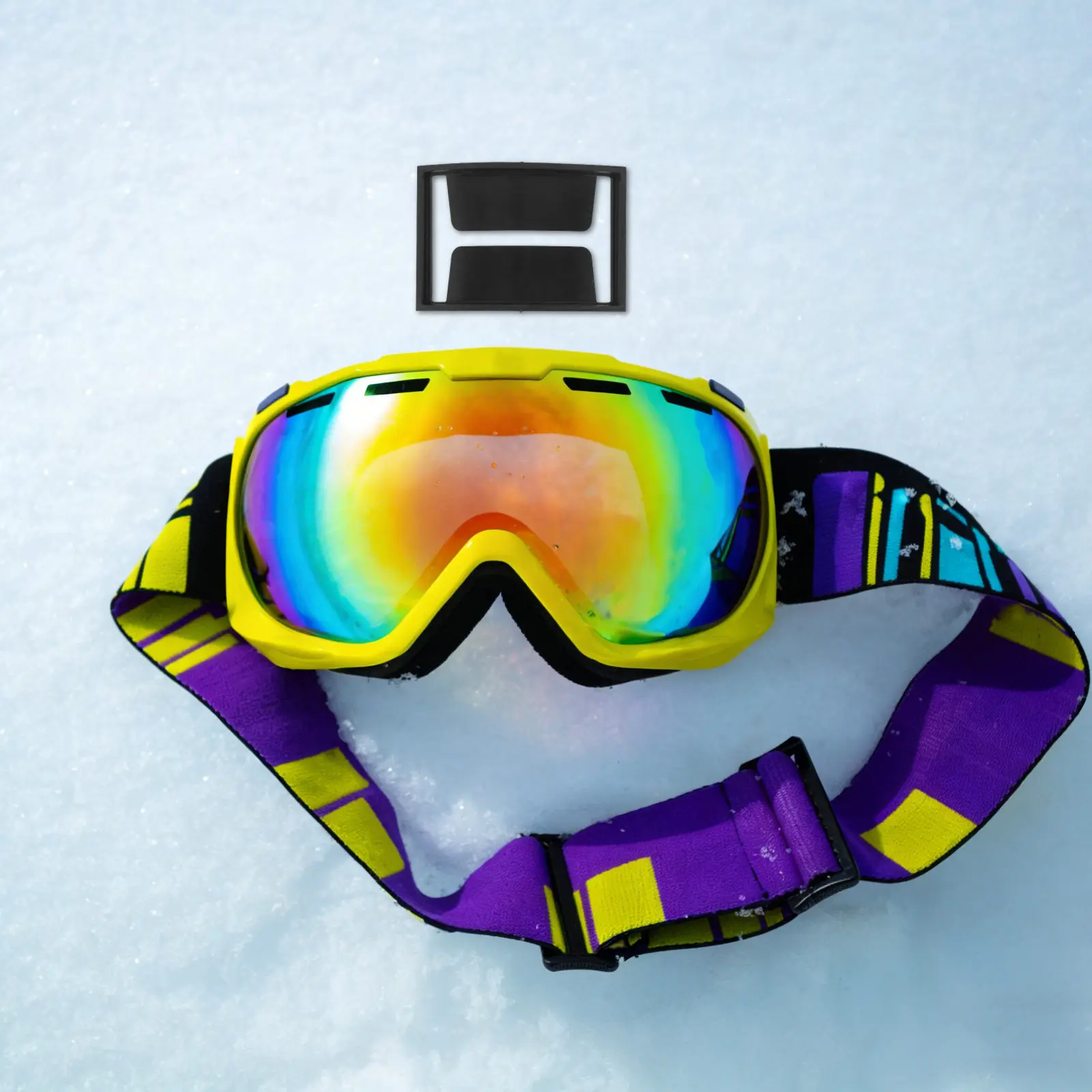 

2Pcs Ski Pass Holder for Visor Snow Sports Clip Lift Ticket Case Ski Goggles Secure Accessory Skiing Accessories