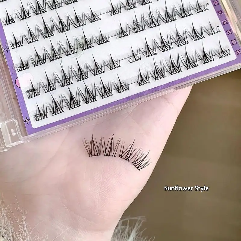 Glue Free False Eyelashes Novelty Solar System Themed Long Thick Comfortable Fake Lashes Gift for Makeup Lovers