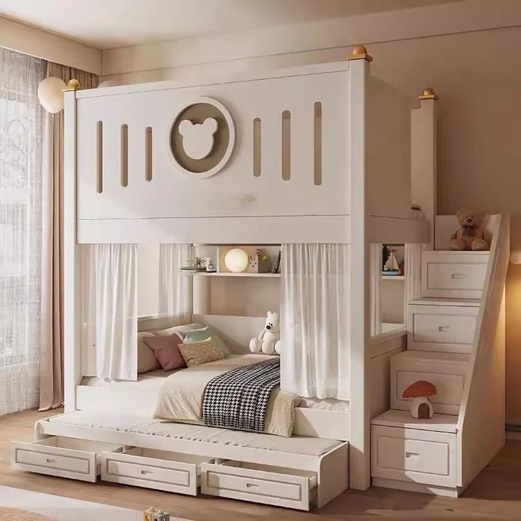 Ober- und Unterbett, kleine Wohnung, Multifunktionsbett, einfach