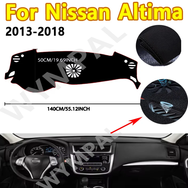 

Для Nissan Altima 2013-2018 крышка приборной панели автомобиля, избегайте легкой панели, крышка платформы инструмента, коврик, аксессуары для ковров