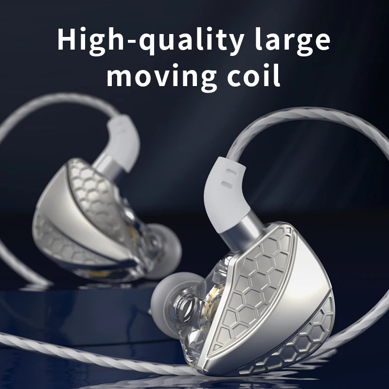 Original QKZ Hi6T Driver HiFi Wired Earphone Sport Headphone Bass Stereo Gaming Headset Music Earbuds 3.5MM In Ear With Mic