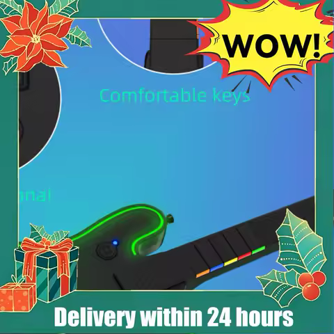 For PS4 PS3 PC Guitar Hero Clone Hero Rock Band Wireless Guitar Controller 2.4G Games Console Remote Joystick Console Gamepad