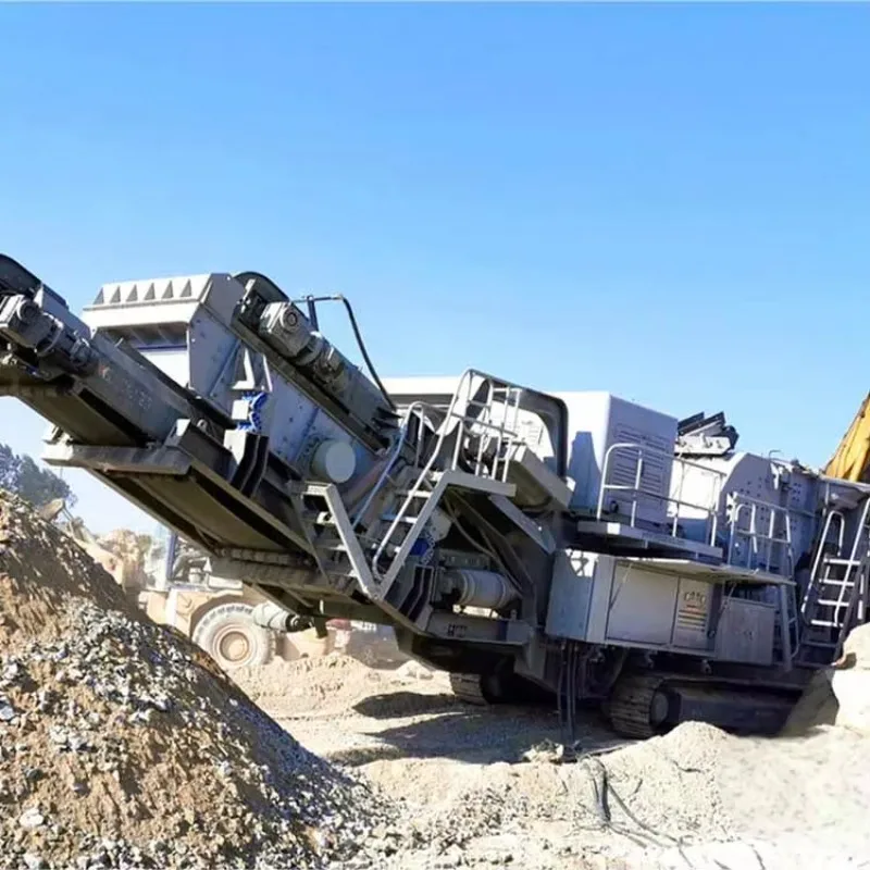 CustomizeMobile Stone Impact Crusher with Screen and Feeder Wheeled Mobile Quarry Impact Crusher for Crushing Pebble