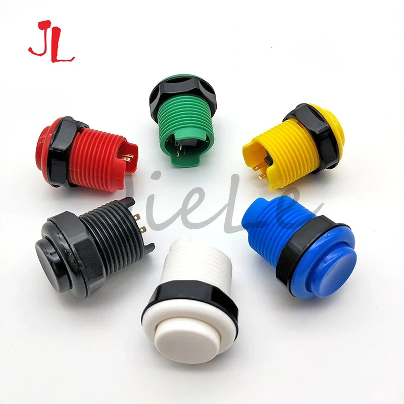 

10 шт., короткая вогнутая кнопка, аркадные кнопки, монтажное отверстие 28 мм, кнопка American Happ, часть игрового автомата Rettro