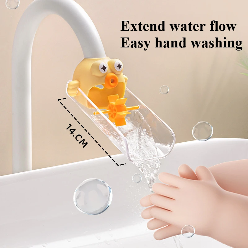 Faucet Extenders Bathroom Products Cartoon Children's Hand Washing Splash Proof Faucet Extender Bathroom Accessories