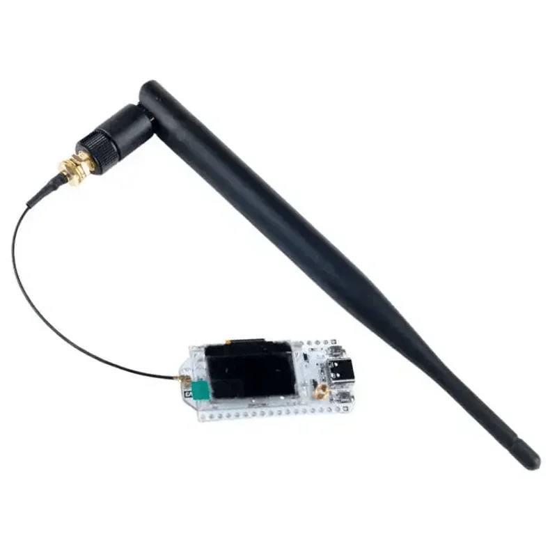 1 Juego de placa de desarrollo de nudos Heltec LoRa32 V3 LoRa 32 SX1262 ESP32-S3 Wifi BLE con antena macho 5DBi SMA IPEX para meshtastico