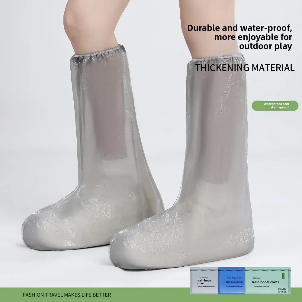 6PCS Disposable Shoe Cover  Outdoor Foot Cover Independent Packaging Portable Waterproof and Rainproof Shoe Cover