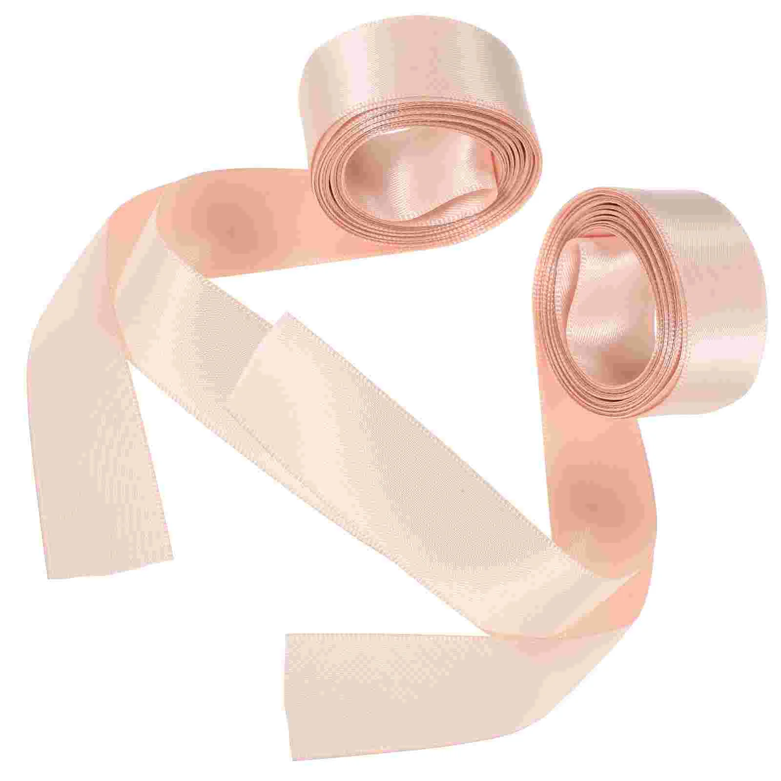 2 Pcs Ballet Shoe Extras Ribbon Colored Packaging Tape Ribbons for Girl Strap Satin Pointe Parts Girls Show Embellishments
