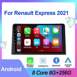 Voor Renault Express 2021 Android OS Autoradio Multimedia Videospeler GPS Navigatie Stereo Autoradio Draadloze Carplay DSP