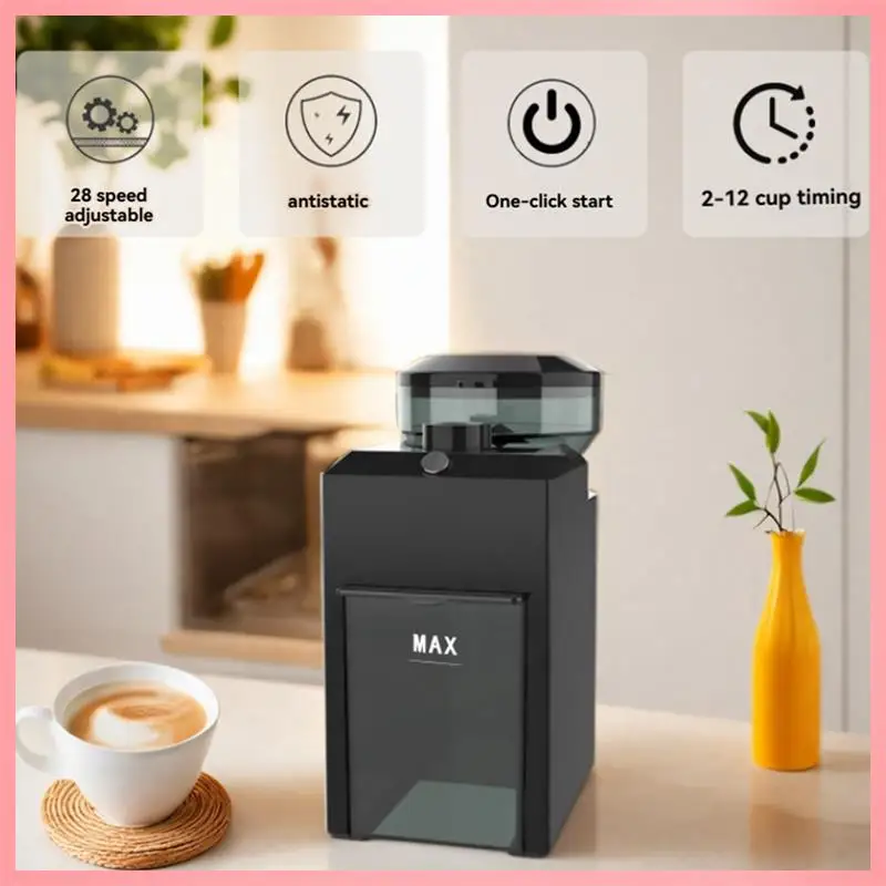 

L65A-US Plug Electric Burr Coffee Grinder With Adjustable 28 Grind Settings For Up To 12 Cups