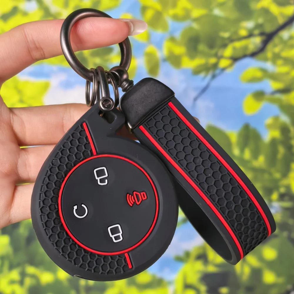 Silicone car remote key case, suitable for Great Wall Mountains, ocean POER truck, GWM P pickup truck, 2023 keychain accessori