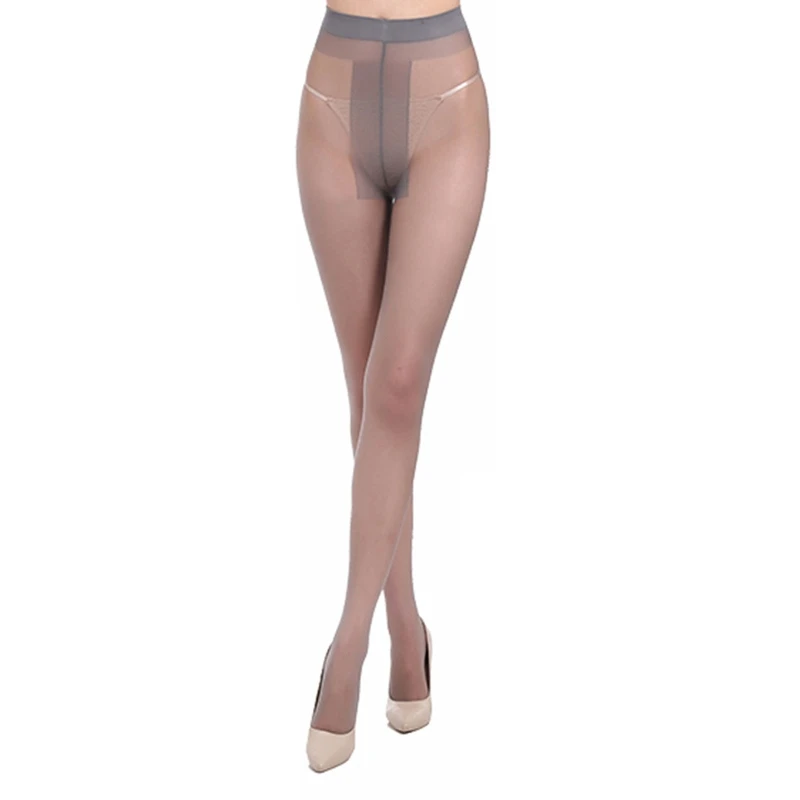 652F Women Summer Ultra-Thin Control Top Panthose Sexy Transparent Tummy Slimming Shaping Sheer Tights Seamless Stretch Leggings