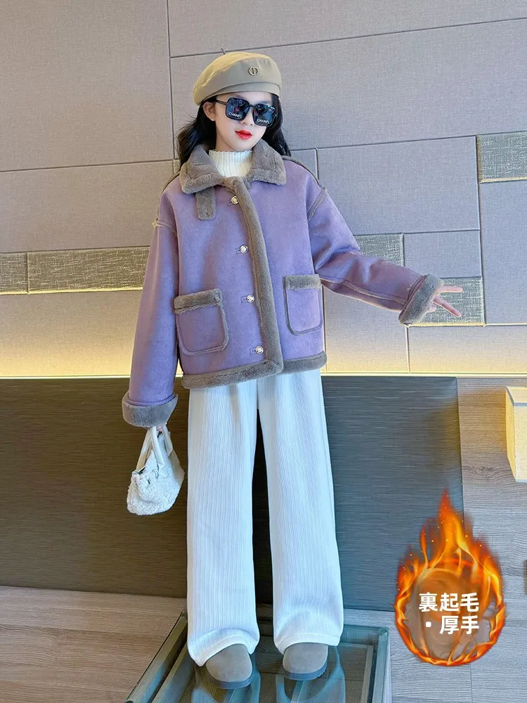 girls-fce-lined-thiened-leather-fur-inteated-jaet-autumn-winter-new-sle-children's-winter-faionable-top-korean-s