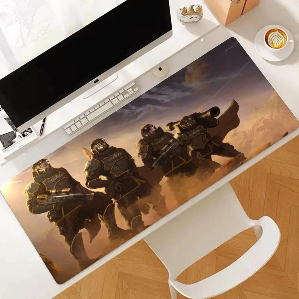 H_helldivers 2 Rubber Mouse Pad Large Game Mousepad Laptop Cushion Computer Keyboard Mat Gaming Accessories Desk Protector