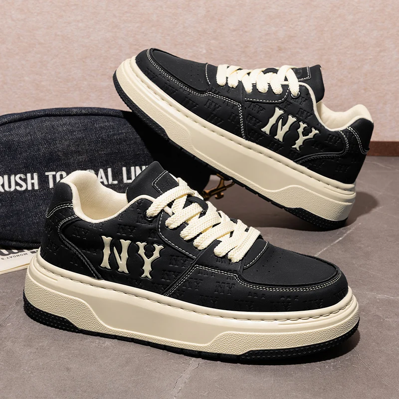 

2025 Spring New Rubber-Plastic Sole Casual Board Sneakers for Outdoor Sports - Comfortable, Soft, Slip-Resistant, Durable, and T