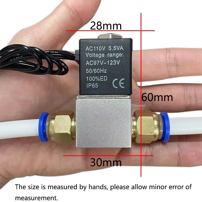 Pneumatic Solenoid Valve 2V025-1/4 2 Way Normally Closed DC12V DC24V AC110V AC220V Position Air Directional Control Gas Magnetic