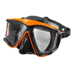Professional scuba diving mask resin anti-fog snorkeling adult silicone skirt swimming pool equipment