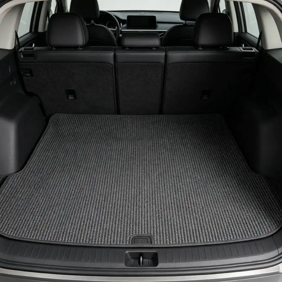Tapis de coffre de voiture universel antidérapant 120*90*0.3cm, peut être coupé sur mesure et est imperméable