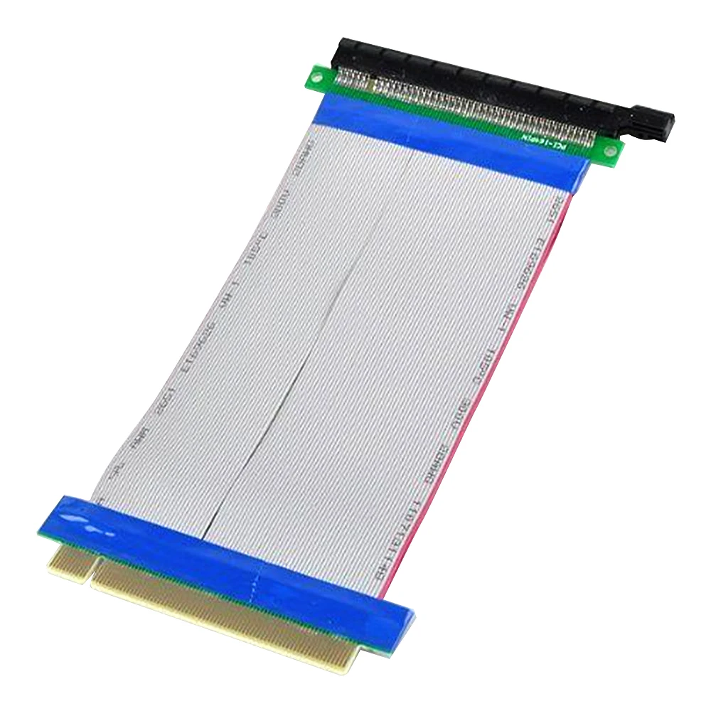 PCI-E 16X naar 16X Riser Card PCIe X16 Extender Flexibele Lint Verlengkabel Adapter voor Grafische Kaart Machine