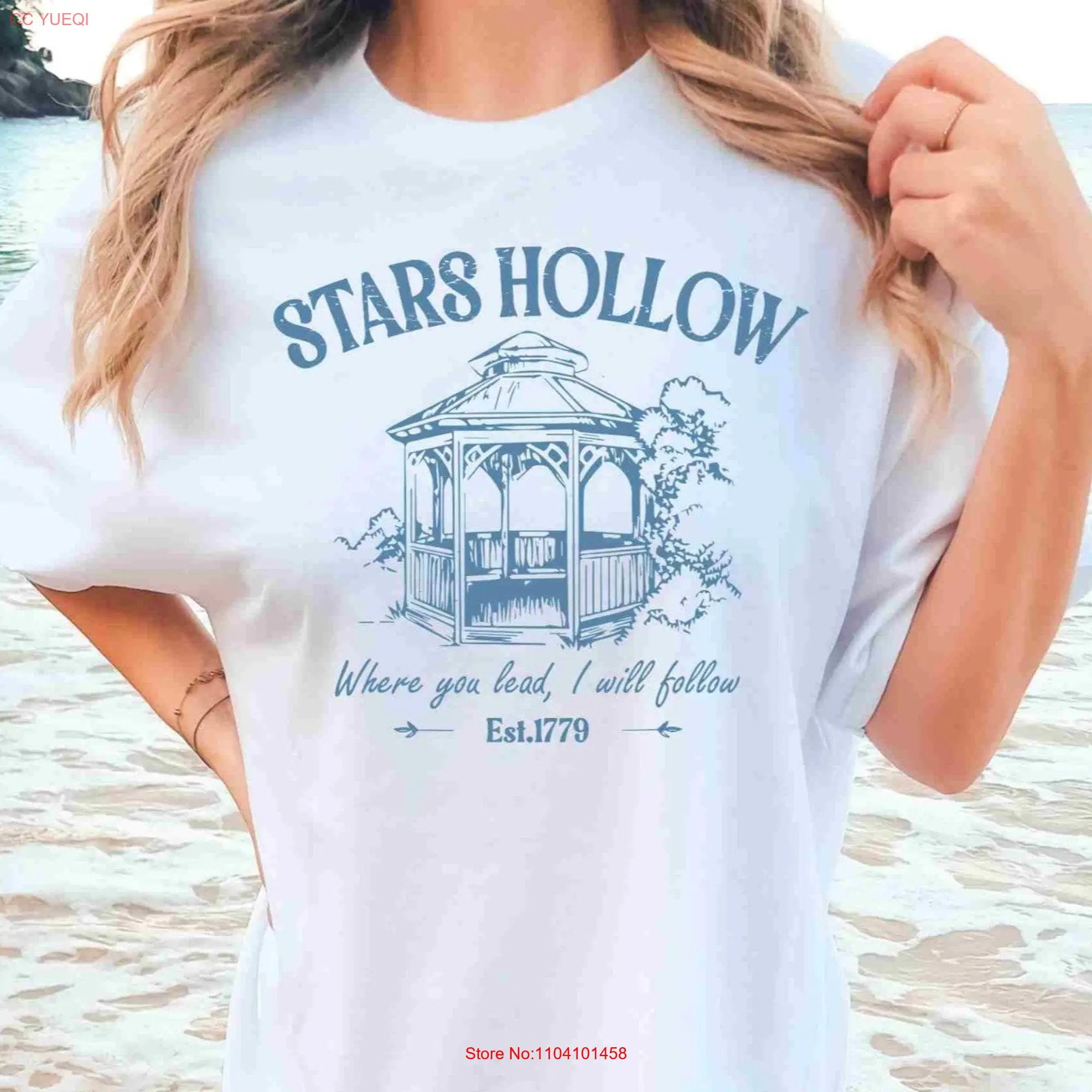 Comfort Colors Stars Hollow T Shirt Vintage Style  long or short sleeves