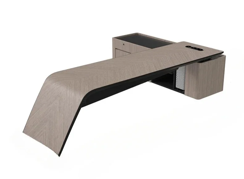 

Легкая роскошь, высококлассный дизайн, простой и современный многофункциональный стол руководителя, элитный офисный стол для начальника.