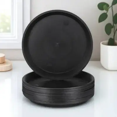 

10pcs Plant Drip Tray Flowerpot Saucer Gardening Water Trays PP Bonsai Round Indoor Pots Anti Sun Aging Fade Resistance Impact