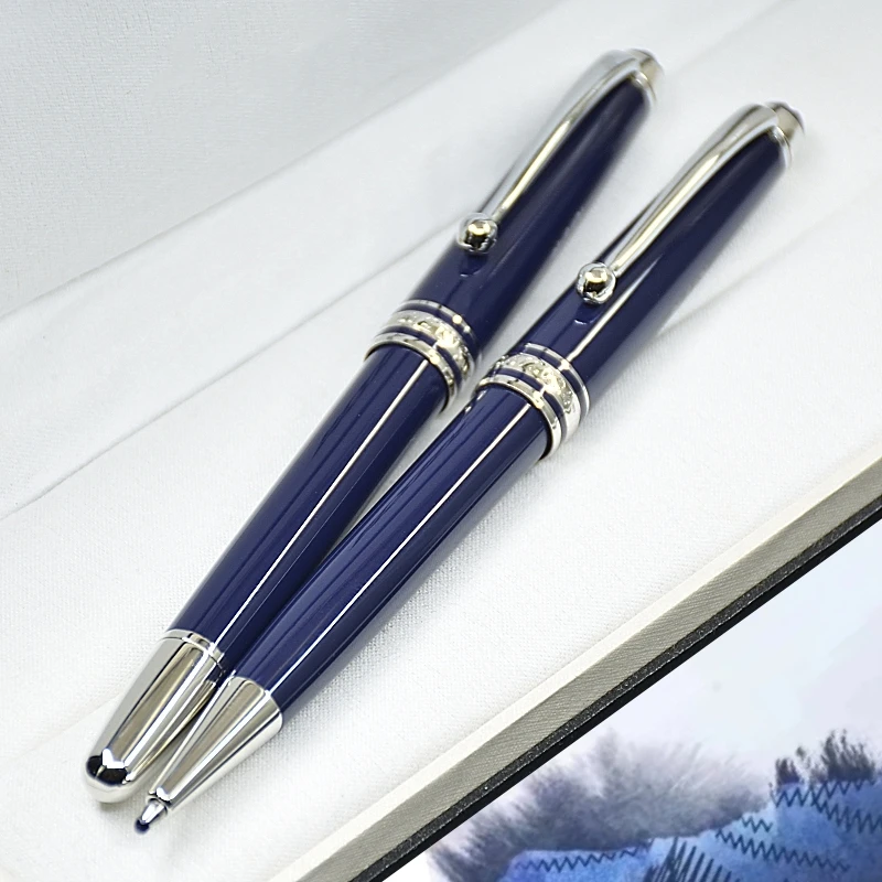 Limited M.k 100 Centenary Origin Collection Rollerball Pen MB Blue Resin 163 Ballpoint Pen Office School Writing Fountain Pens