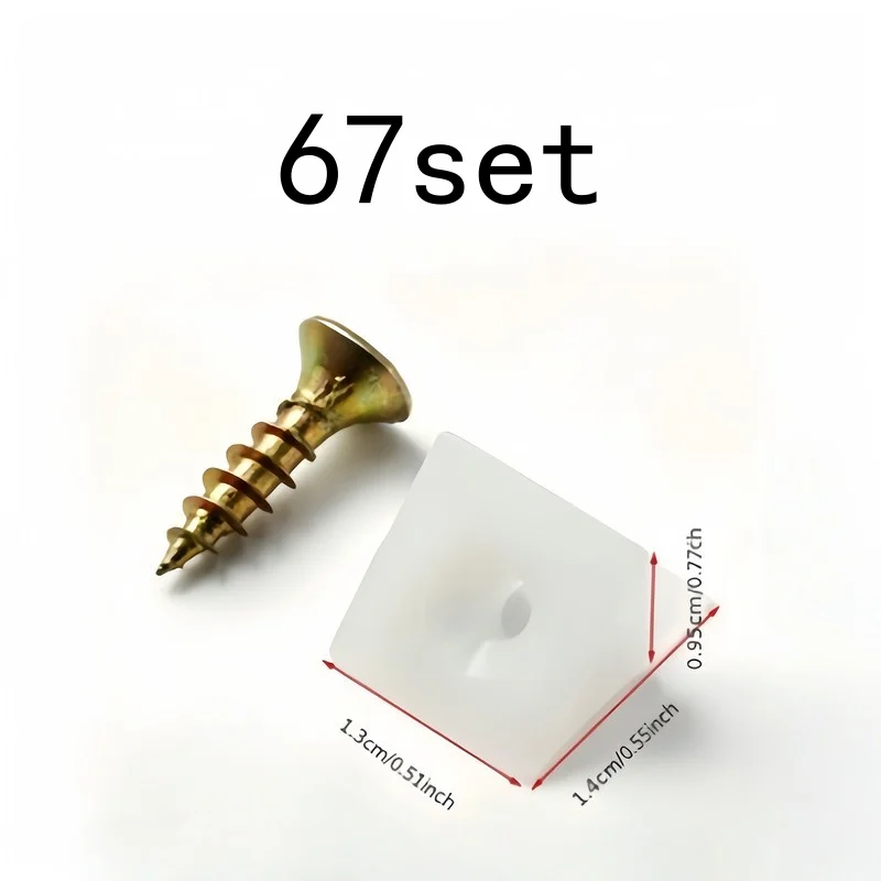 67 set Drawer Reinforcement Wedges, Strengthen Drawer Bases, Cabinets and Furniture, Easy Install, Reusable Home Repair Tool