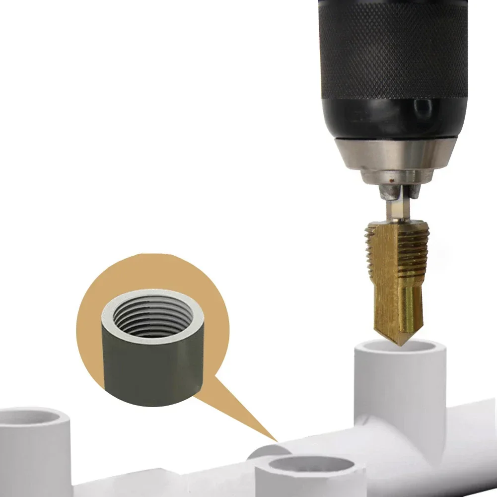 As Picture PVC Pipe Tool Convenient Pipe Threader Design Pipe Threading Tool Buckle Design Threader Drill Expansion And Tapping