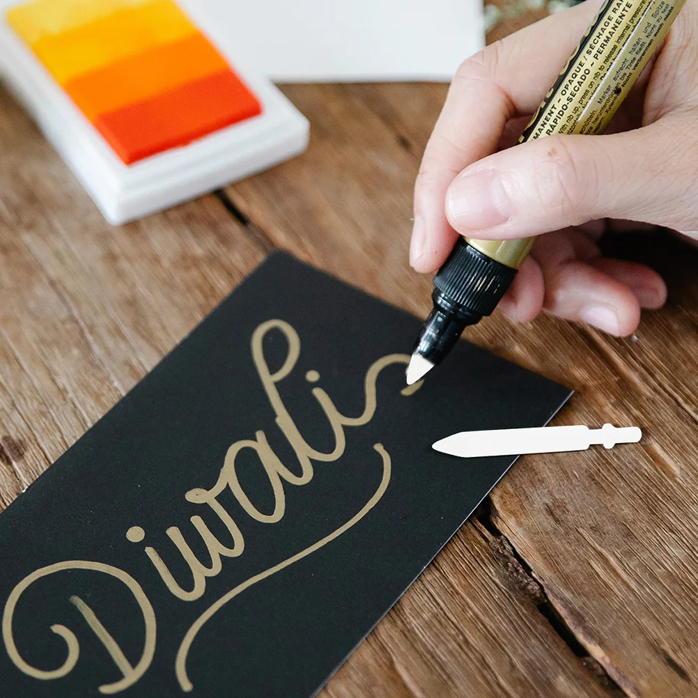 

25Pcs Marker Pen Replacement Nibs Smooth Writing Paint Pen Tips Refillable Marker Tips for Calligraphy Permanent Markers