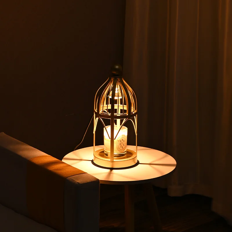 New creative high-end European candle melting aromatherapy lamp, bedroom diffuser desk lamp