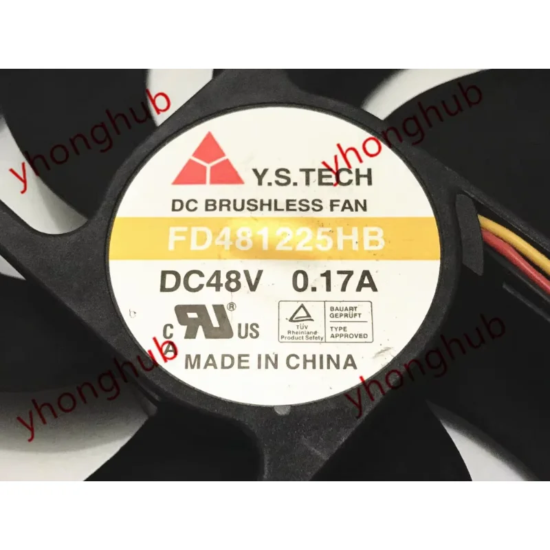 

Y.S TECH FD481225HB DC 48 В 0,17 А 120x120x25 мм 3-проводной охлаждающий вентилятор для сервера