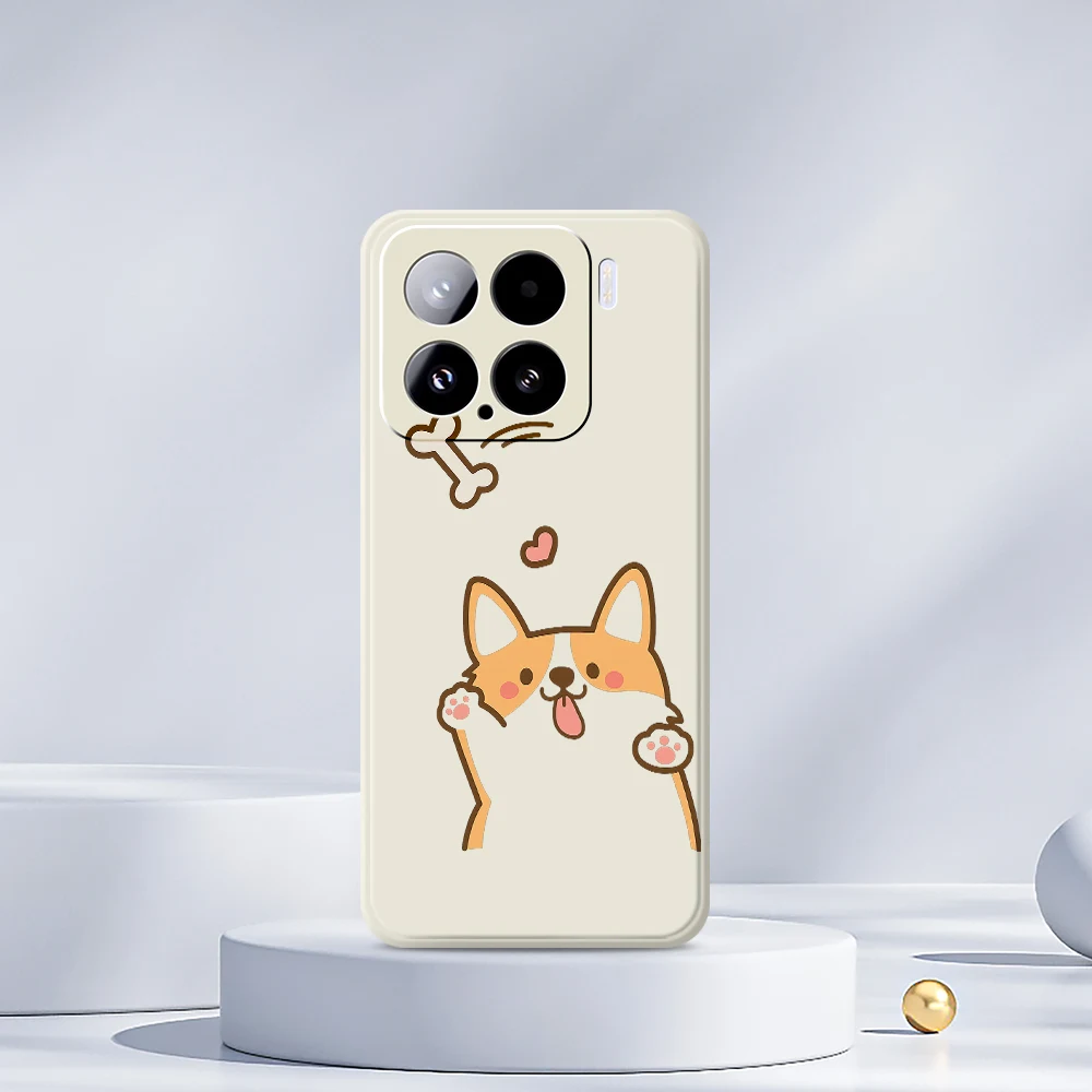 Leuke Corgi Telefoon Case Voor Xiaomi Mi 15 Ultra Mi 14T 13T 11T Pro Cover Voor Xiaomi Mi 13T Pro Mi 11T Pro Siliconen Beschermende Gevallen
