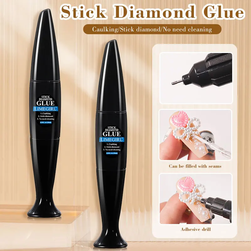 

Nail Art Rhinestone DIY Gel Glue UV Adhesive Sticky Crystal Gemstone Diamond Decoration Tool DIY Nail Art Crystal Decoration