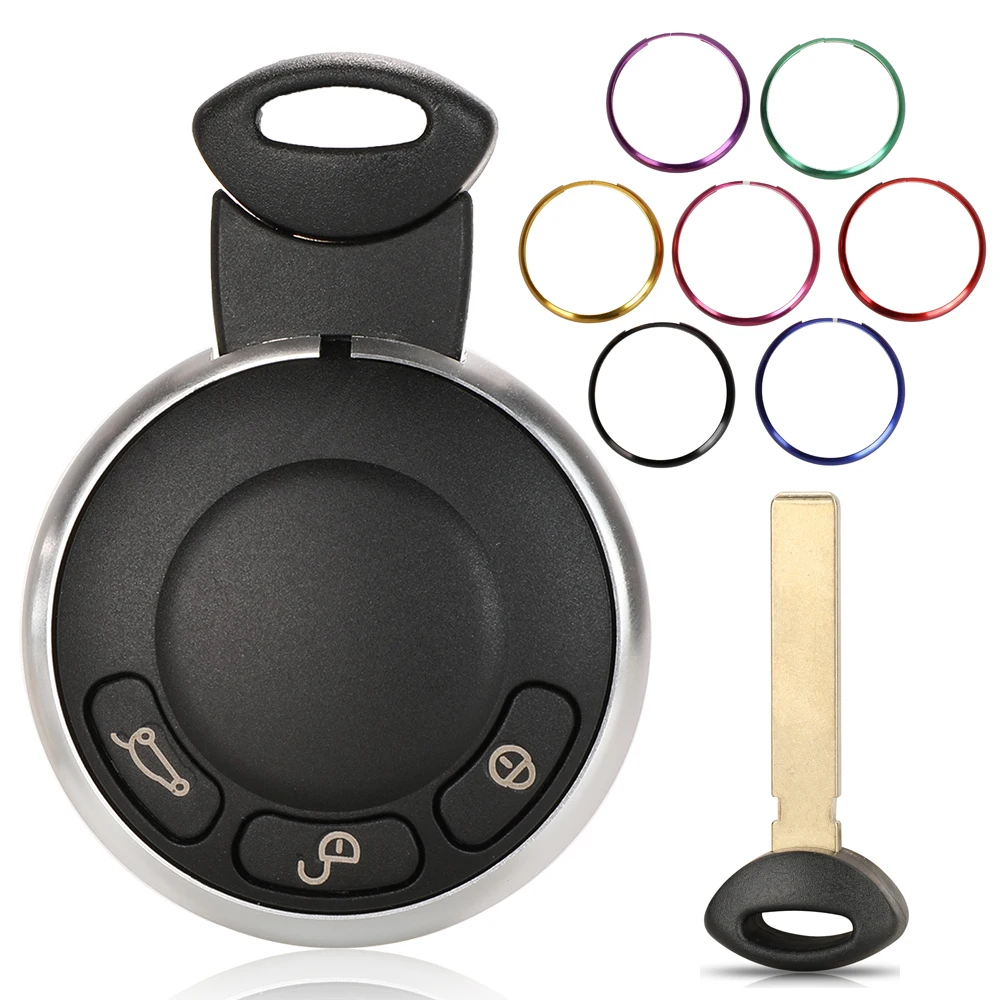 Jingyuqin - Nueva Carcasa de Llave Inteligente de 3 Botones para BMW Mini Cooper R56, Repuesto de Carcasa para Entrada sin Llave