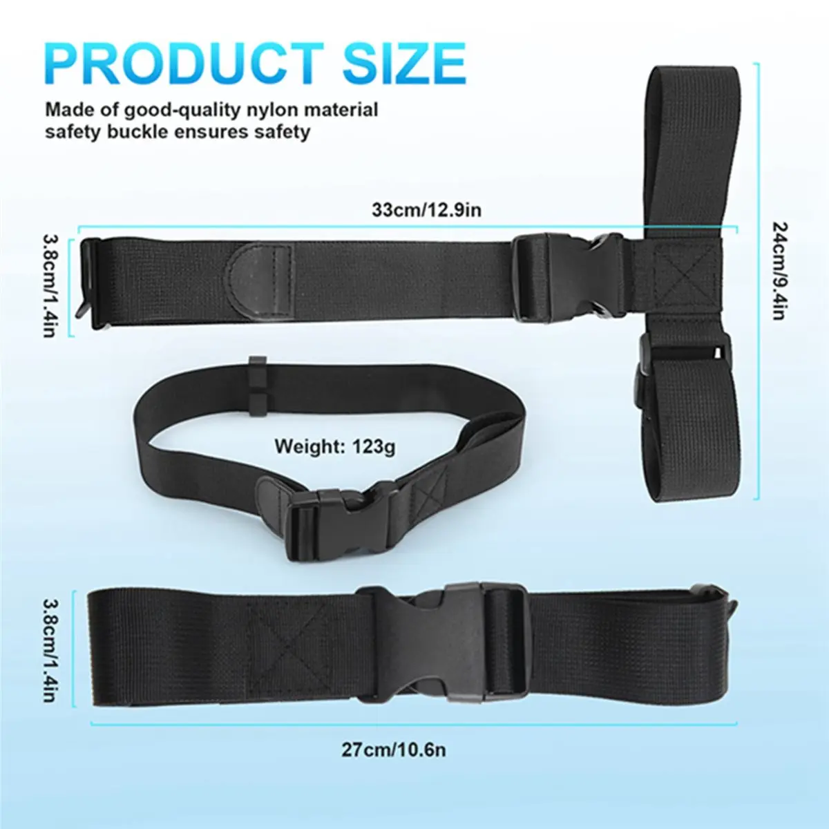 BHBL Luggage Connector, Straps for Suitcase,Adjustable Attachment Endless for Connect Your Luggage Together