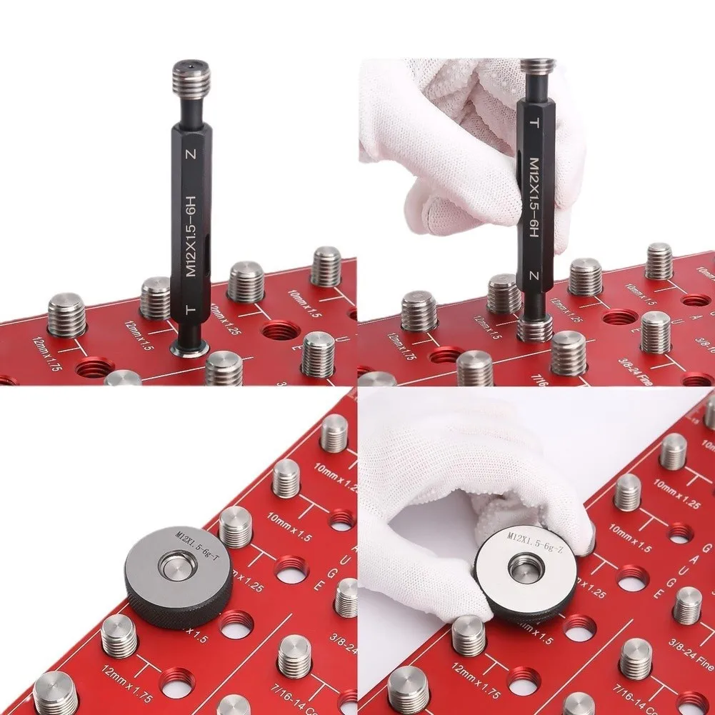Aluminum Alloy Thread Gauge Tool for Accurate Screw Sizing and Thread Identification in Industrial and Workshop Settings