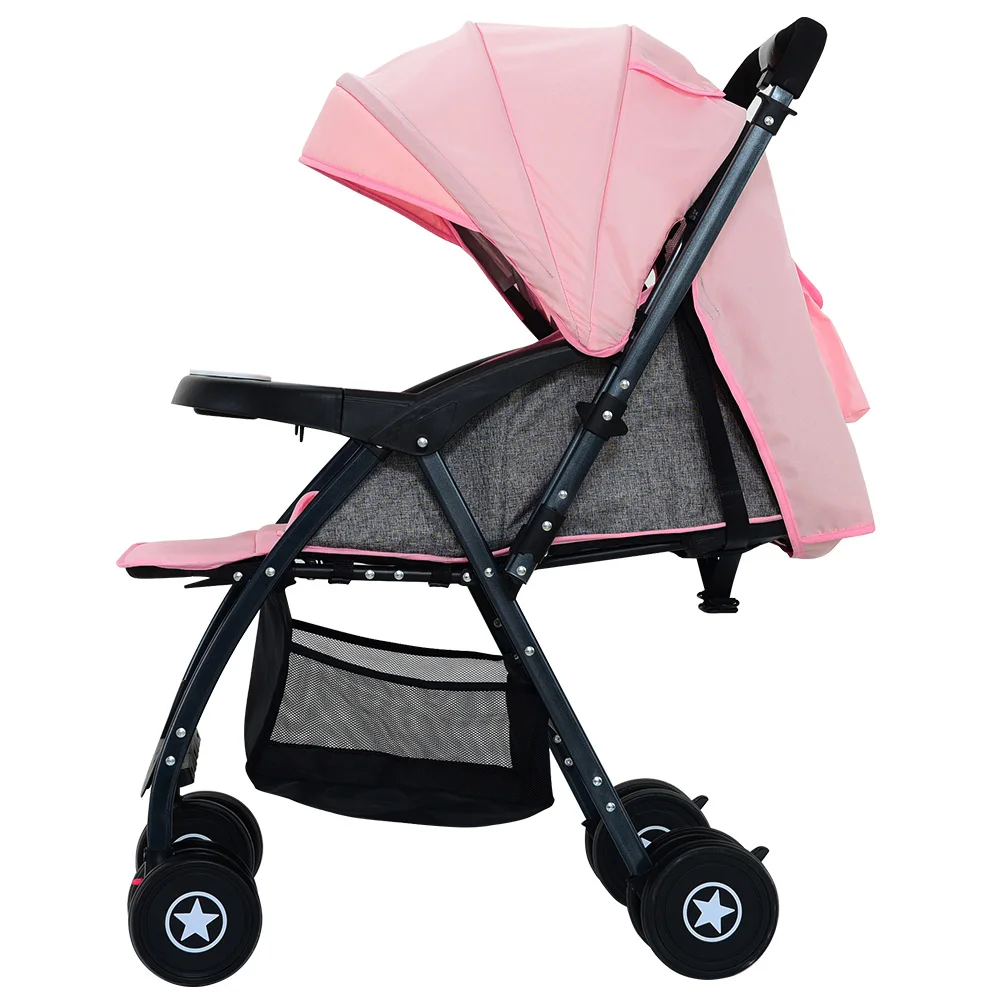 Passeggino Leggero Viagem Luxo Carrinhos e Carrinho, Bebê Compacto Dobrável Bebê Pram, 2 em 1 para Avião, Atacado