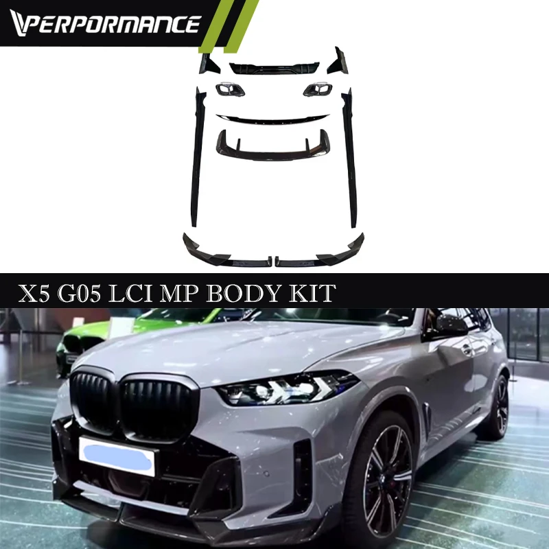 2023Year X5 G05 MP Style Bodykit G05 LCI 1:1 Front Bumper Splitters Rear Diffuser G05 LCI MT Upgrade MP Body Parts X5 LCI