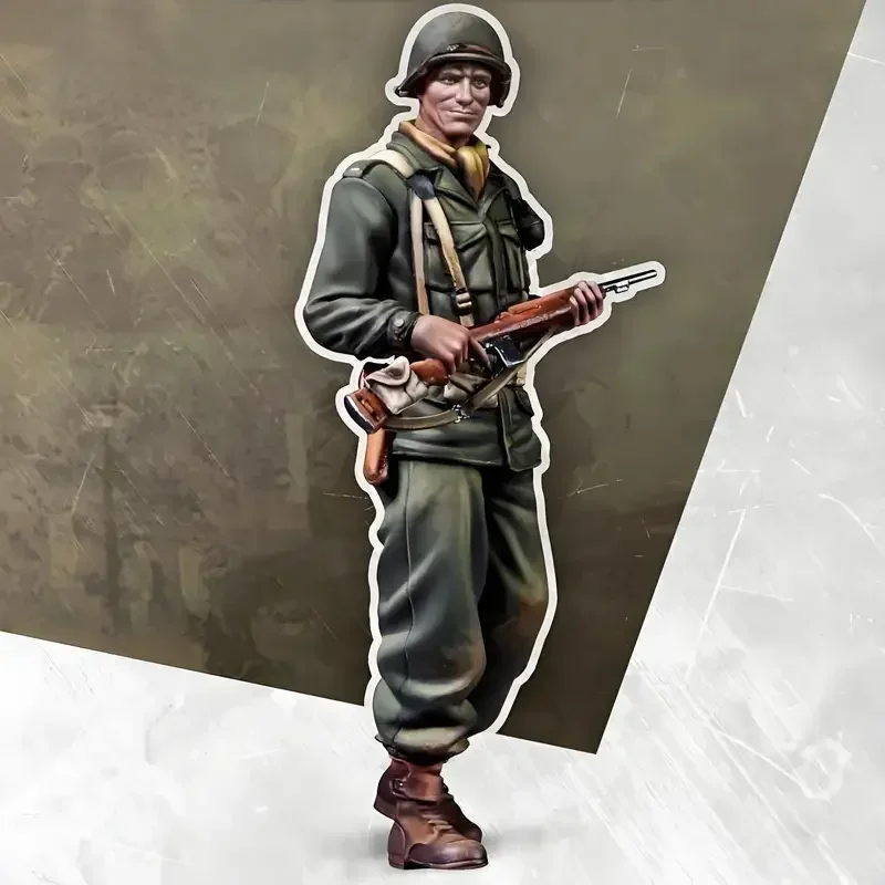 نموذج جندي ملازم أمريكي من الراتنج 1/35 - مجموعة غير مجمعة وغير مطلية