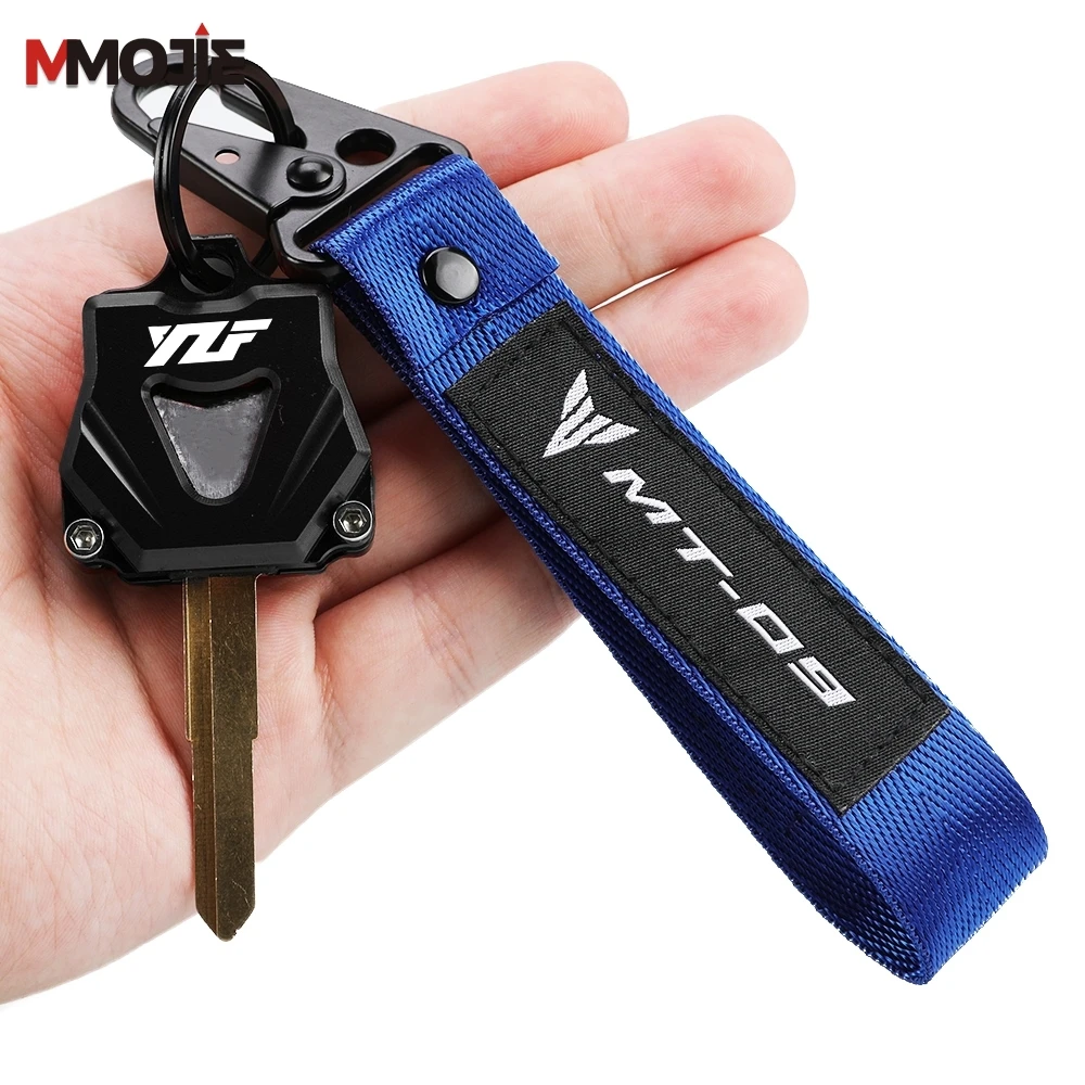 For YAMAHA YZF YZFR1 YZFR6 TMAX MT09 FZ1 MT03 2003-2025 2026 Motorcycle Accessories Key Shell Key Case Cover Key Chain Keyring