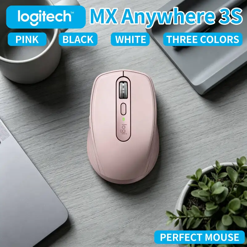 

Ergonomic MX Anywhere 3S - 8K DPI, Hyper-Scroll, Anti-Slip, Ideal for Grocery Retail Online Course & E-learning Desk Work